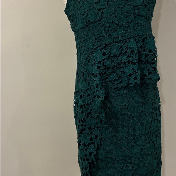 Club Monaco Teal Lace Midi Dress - Picture 5 of 7